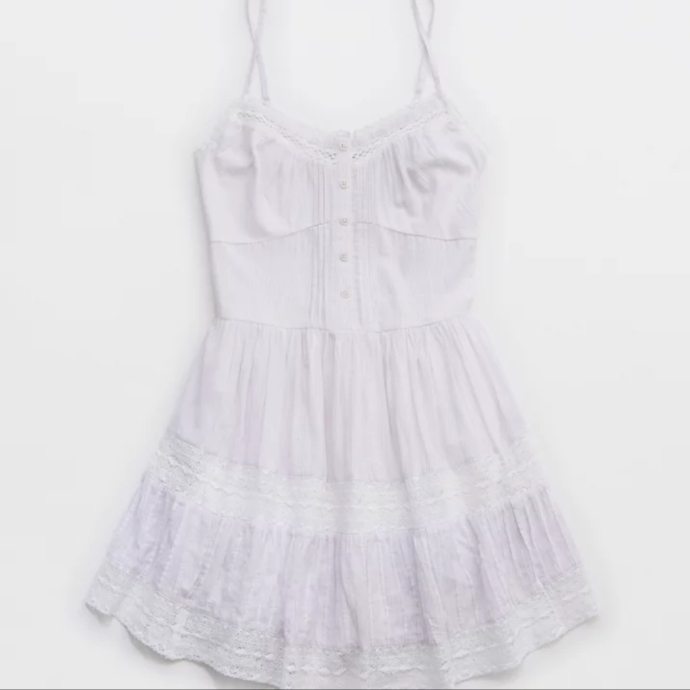 Aerie Button Up Mini Dress